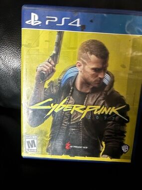 Sony PS4 Cyberpunk 2077 - Yellow & Blue Cover